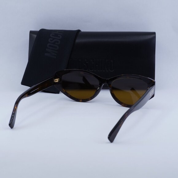 Moschino MOS109/S 0086 70 Cat Eye Sunglasses - Havana/Brown main image 6